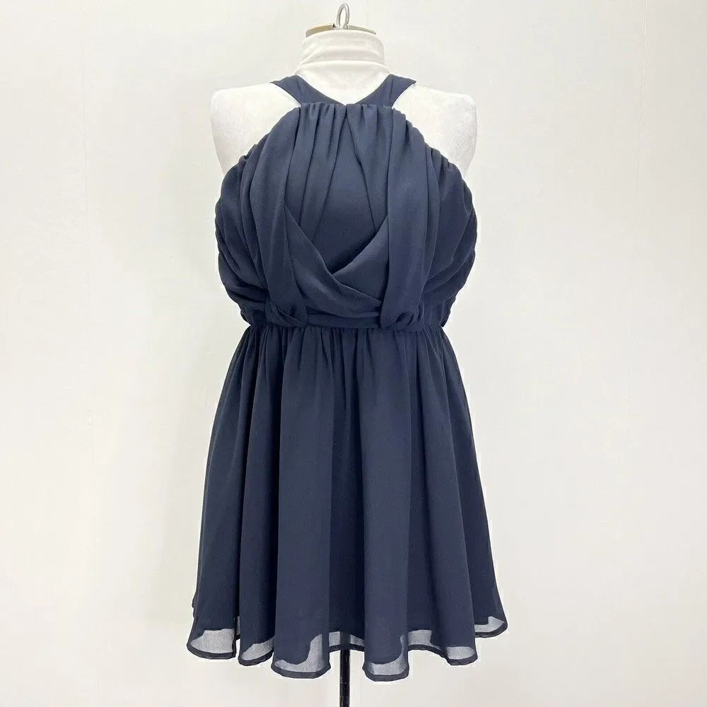 NWOT Keepsake The Label Revolution Dress Navy Sleeveless Mini Size M